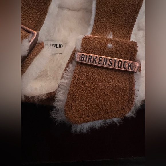 BIRKENSTOCK Milano Style Suede Shearling Lined Color Mink Ladies 9 Mens 7 - Picture 5 of 8
